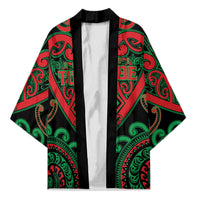 Custom Aotearoa Ngai Tuhoe Kimono Maori Tribal Pattern