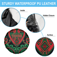 Aotearoa Ngai Tuhoe Spare Tire Cover Maori Tribal Pattern