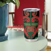 Custom Aotearoa Ngai Tuhoe Tumbler Cup Maori Tribal Pattern