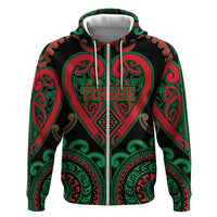 Custom Aotearoa Ngai Tuhoe Zip Hoodie Maori Tribal Pattern