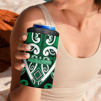 Custom Aotearoa Ngati Maniapoto 4 in 1 Can Cooler Tumbler Maori Tribal Pattern