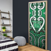 Custom Aotearoa Ngati Maniapoto Door Cover Maori Tribal Pattern