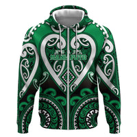 Custom Aotearoa Ngati Maniapoto Hoodie Maori Tribal Pattern