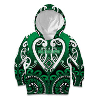Custom Aotearoa Ngati Maniapoto Kid Hoodie Maori Tribal Pattern