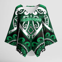 Custom Aotearoa Ngati Maniapoto Kimono Sleeve Blouse Maori Tribal Pattern