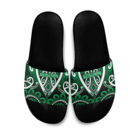 Aotearoa Ngati Maniapoto Slide Sandals Maori Tribal Pattern