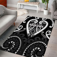 Aotearoa Ngati Raukawa Area Rug Maori Tribal Pattern
