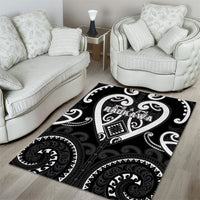 Aotearoa Ngati Raukawa Area Rug Maori Tribal Pattern