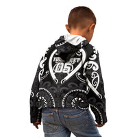Custom Aotearoa Ngati Raukawa Kid Hoodie Maori Tribal Pattern