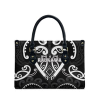 Aotearoa Ngati Raukawa Leather Bag Maori Tribal Pattern