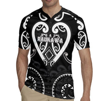Custom Aotearoa Ngati Raukawa Rugby Jersey Maori Tribal Pattern