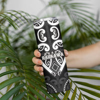 Custom Aotearoa Ngati Raukawa Skinny Tumbler Maori Tribal Pattern