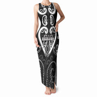 Custom Aotearoa Ngati Raukawa Tank Maxi Dress Maori Tribal Pattern