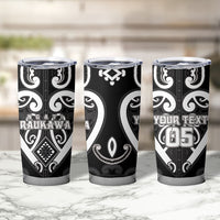 Custom Aotearoa Ngati Raukawa Tumbler Cup Maori Tribal Pattern