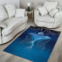 Polynesia Manta Ray Area Rug Let's The Sea Set You Free - Polynesian Pride