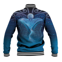 Polynesia Manta Ray Baseball Jacket Let's The Sea Set You Free LT05 - Polynesian Pride