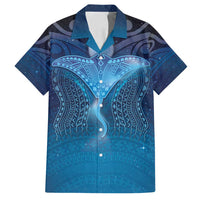 Polynesia Manta Ray Family Matching Off Shoulder Maxi Dress and Hawaiian Shirt Let's The Sea Set You Free - Polynesian Pride