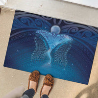 Polynesia Manta Ray Rubber Doormat Let's The Sea Set You Free LT05 - Polynesian Pride