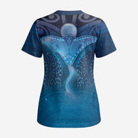 Polynesia Manta Ray Scrub Top Let's The Sea Set You Free - Polynesian Pride