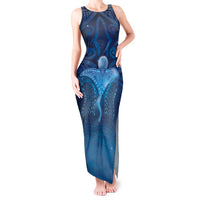 Polynesia Manta Ray Tank Maxi Dress Let's The Sea Set You Free - Polynesian Pride