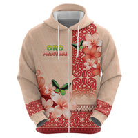 Papua New Guinea Oro Province Zip Hoodie Oro Birdwing Butterfly LT05 - Polynesian Pride
