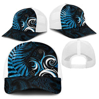 New Zealand Sea Week Baseball Net Cap Maori Wave Pattern Ocean Blue LT05 - Polynesian Pride