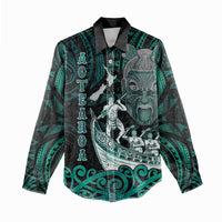 Personalised New Zealand Waka Racing Women Casual Shirt Maori Warriors