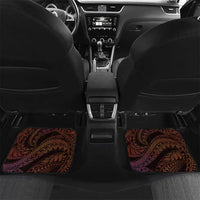 Polynesian Art Tattoo Car Mats Plumeria Flowers Peach Gradient