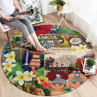 Samoa Culture Round Carpet Embracing The Spirit