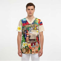 Samoa Culture Scrub Top Embracing The Spirit - Polynesian Pride