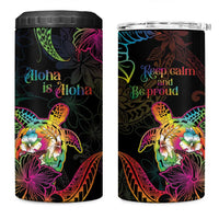 Hawaii Pride 4 in 1 Can Cooler Tumbler Aloha Is Aloha