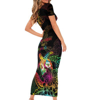 Hawaii Pride Family Matching Short Sleeve Bodycon Dress and Hawaiian Shirt Aloha Is Aloha LT05 - Polynesian Pride