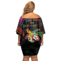 Hawaii Pride Off Shoulder Short Dress Aloha Is Aloha