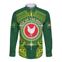Personalized American Samoa Manua Cession Day Long Sleeve Button Shirt Up Up The Moa
