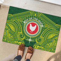 American Samoa Manua Cession Day Rubber Doormat Up Up The Moa