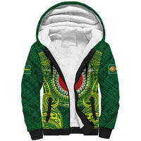 Personalized American Samoa Manua Cession Day Sherpa Hoodie Up Up The Moa