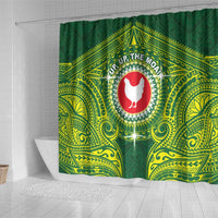 American Samoa Manua Cession Day Shower Curtain Up Up The Moa