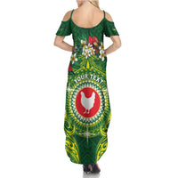 Personalized American Samoa Manua Cession Day Summer Maxi Dress Up Up The Moa