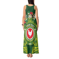 Personalized American Samoa Manua Cession Day Tank Maxi Dress Up Up The Moa