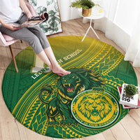Leone High School Round Carpet Leone Lion