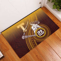 Tafuna High School Rubber Doormat Polynesian Warrior