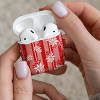 Hawaii Kakau Tribal AirPods Case With Red Tiare