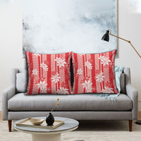 Hawaii Kakau Tribal Pillow Cover With Red Tiare