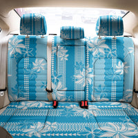 Hawaii Kakau Tribal Back Car Seat Cover With Blue Tiare
