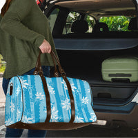 Hawaii Kakau Tribal Travel Bag With Blue Tiare