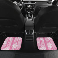 Hawaii Kakau Tribal Car Mats With Pink Tiare