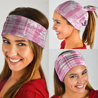 Hawaii Kakau Tribal Neck Gaiter With Pink Tiare