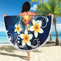 Hawaii Honu Beach Blanket Polynesian Curves Plumeria - Polynesian Pride