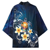 Hawaii Honu Kimono Polynesian Curves Plumeria - Polynesian Pride