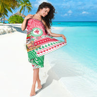 Hawaii Christmas Sarong Santa Claus Surf Mele Kalikimaka LT05 - Polynesian Pride